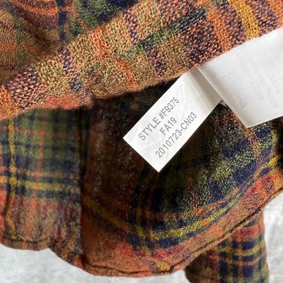 Madewell Popover Shirt XXS 2XS Plaid Chestnut - Picture 11 of 14